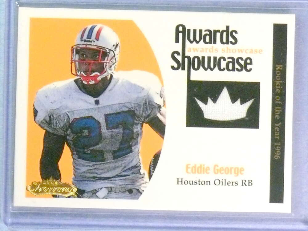 2001 Fleer Showcase Awards Rookie Of The Year Eddie George Jersey #079/100 
