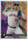 2021 Finest Rose Gold Mini-Diamond Refractor 41 Justin Verlander 22/50
