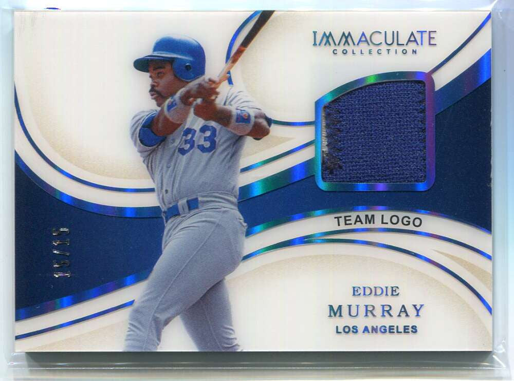2020 Immaculate Collection Materials Team Logo 3 Eddie Murray Patch 15/15