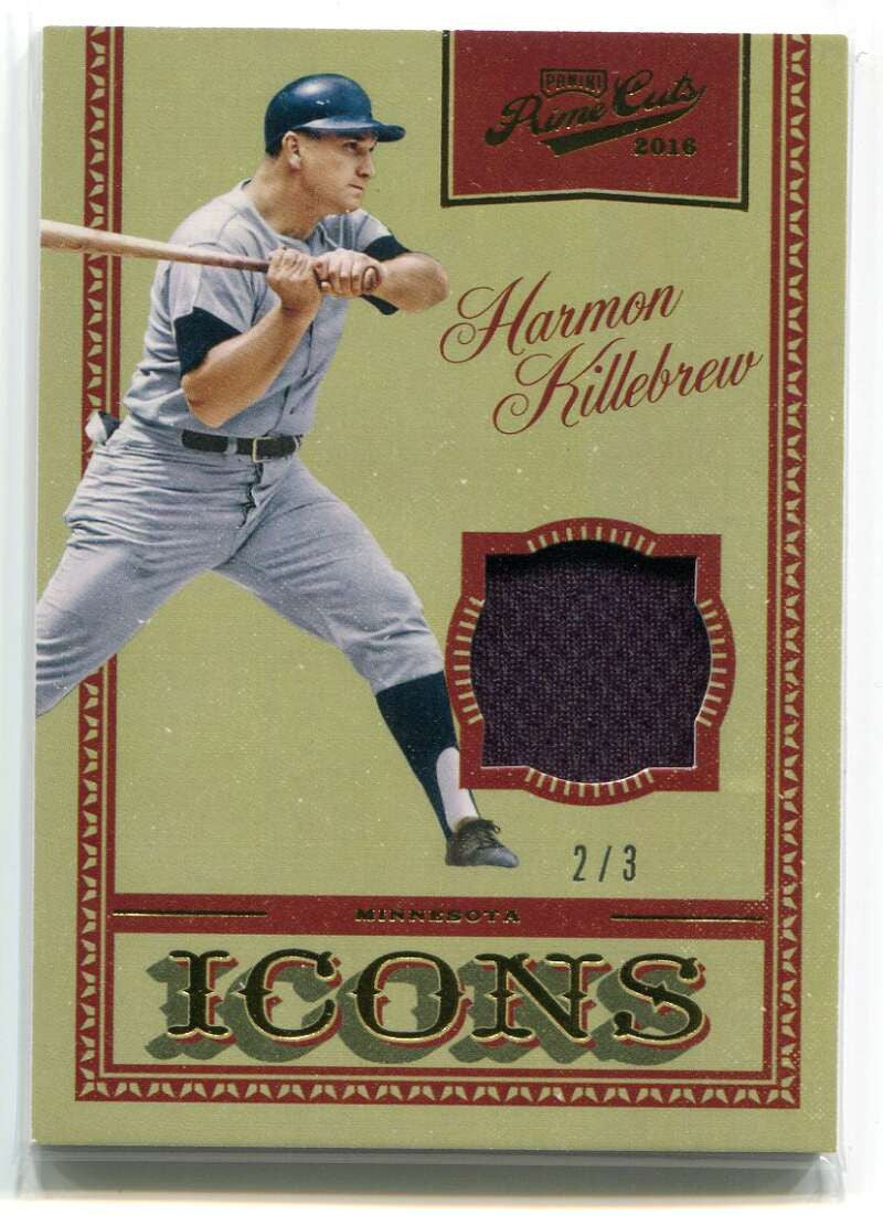 2016 Prime Cuts Icons Jerseys Gold IJHK Harmon Killebrew Jersey 2/3