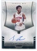 DELETE 119486 2020-21 Panini Private Signings Association PSASBE Saddiq Bey Rookie Auto