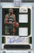 DELETE 119507 2021-22 Panini One &amp; One Autographs 3 Khris Middleton Dual Jersey Auto 7/49