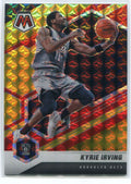 2020-21 Panini Mosaic Mosaic Choice Fusion Red &amp; Yellow 198 Kyrie Irving 65/88