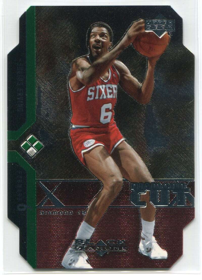 2004-05 Black Diamond Die Cuts Triple Diamond dc25 Julius Erving