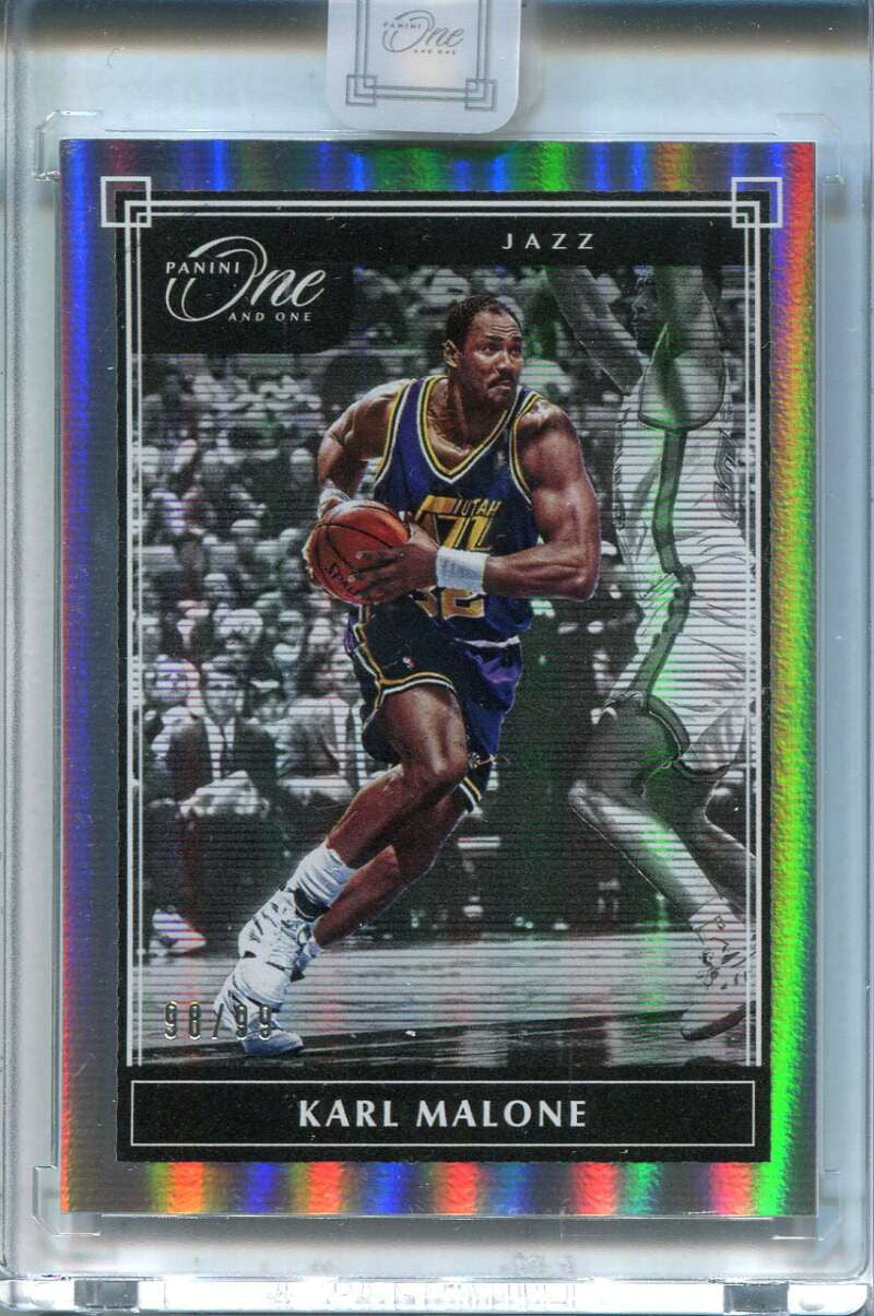 SOLD 119706 2019-20 Panini One &amp; One 176 Karl Malone 98/99