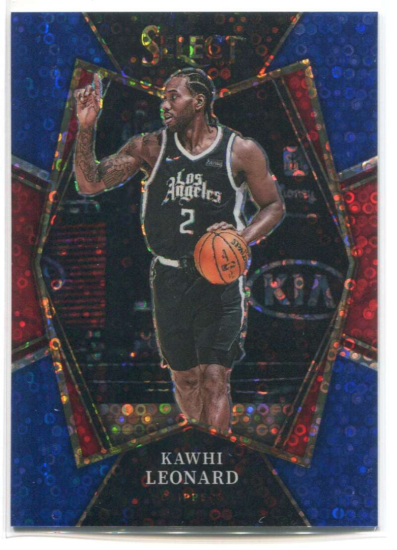 DELETE 119711 2021-22 Select Prizms Blue Disco Refractor 193 Kawhi Leonard 1/25 Premier Level