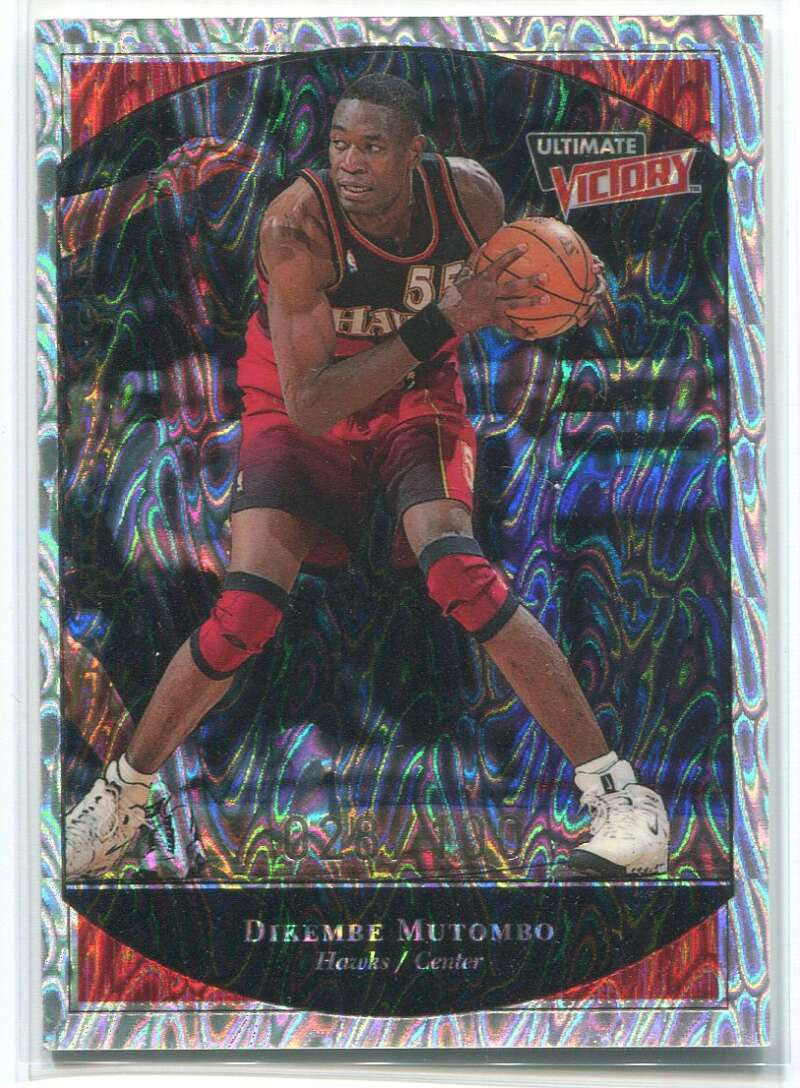 1999-00 Ultimate Victory Parallel 100 1 Dikembe Mutombo 28/100