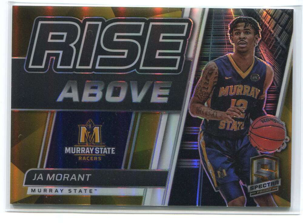 DELETE 119775 2022-23 Panini Chronicles Draft Picks Spectra Rise Above Gold 19 Ja Morant 5/10