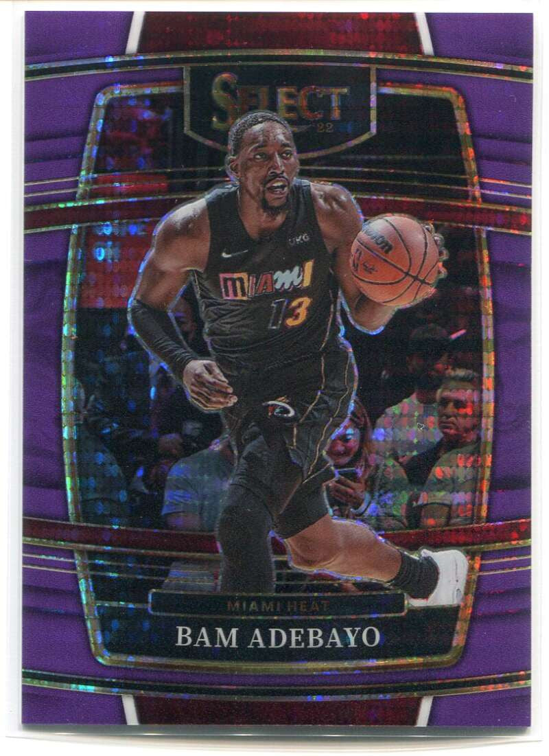 DELETE 119776 2021-22 Select Prizms Neon Purple Pulsar Refractor 59 Bam Adebayo 4/5 Concourse