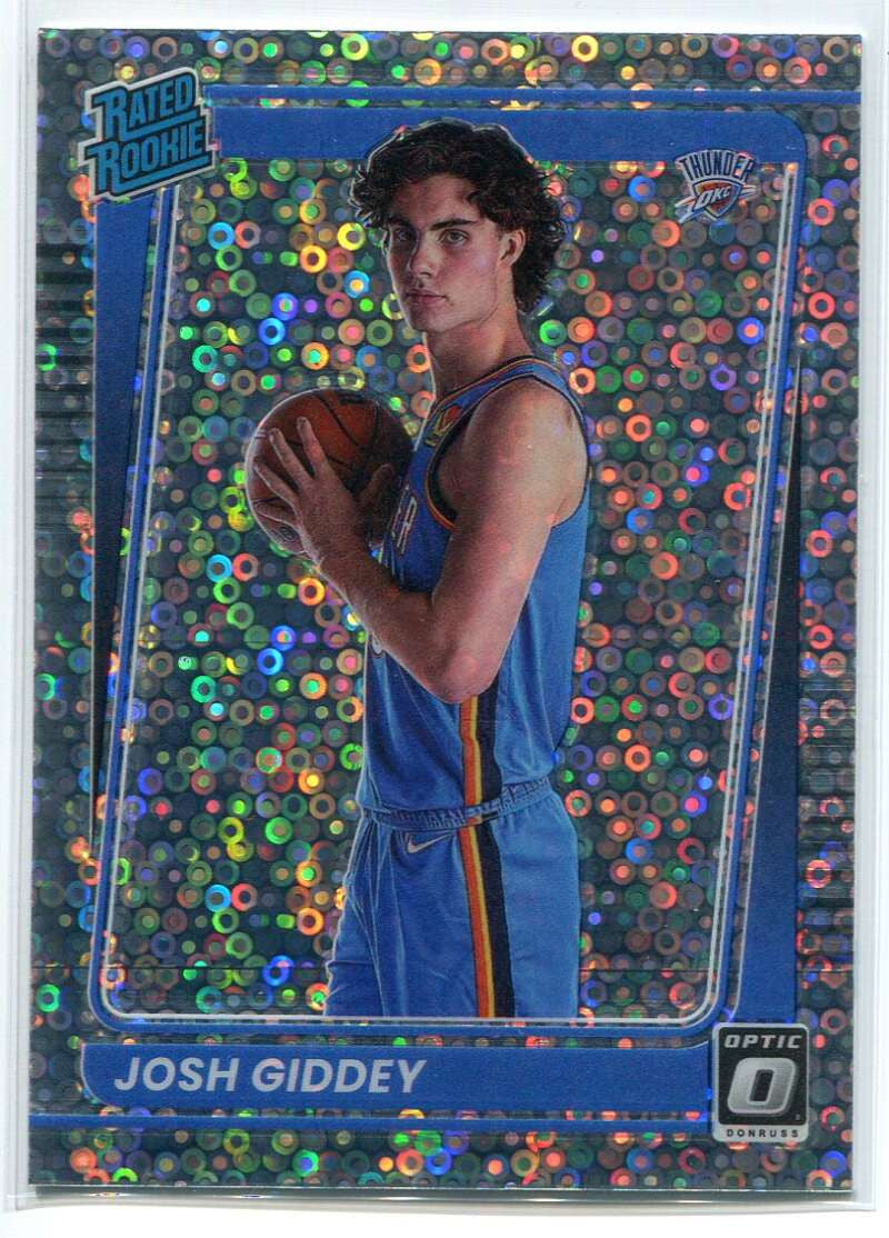 DELETE 119856 2021-22 Donruss Optic Fast Break Holo Refractor 152 Josh Giddey RR Rated Rookie