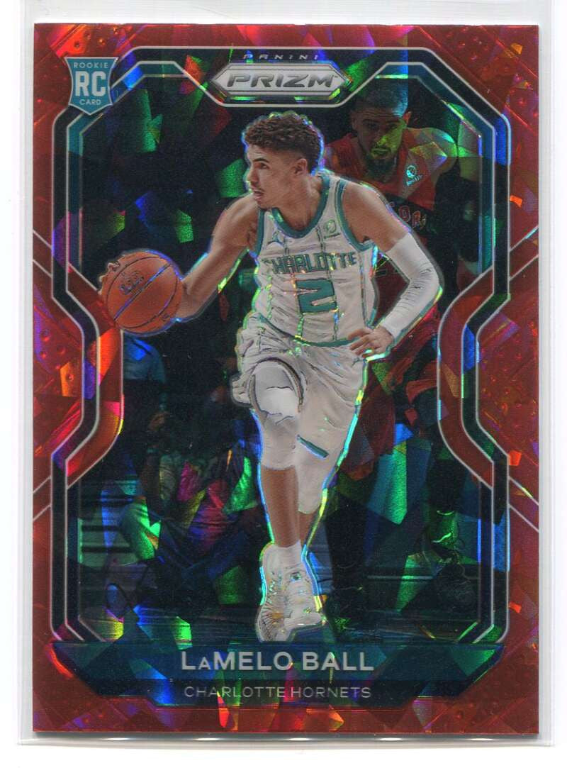 DELETE 119868 2020-21 Panini Prizm Prizms Red Ice Refractor 278 LaMelo Ball Rookie