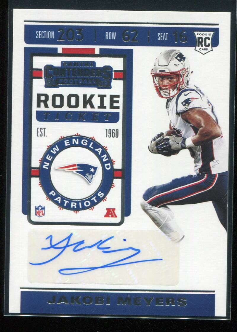 2019 Panini Contenders 183a Jakobi Meyers Rookie Auto