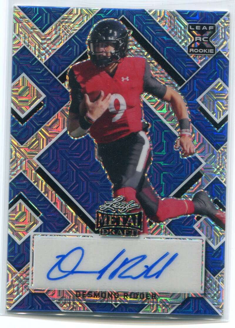 DELETE 119907 2022 Leaf Metal Draft Mojo Blue badr1 Desmond Ridder Rookie Auto 11/15