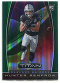 2019 Panini Titan Green 21 Hunter Renfrow Rookie 1/25