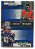 DELETE 120053 2021 Contenders Optic Round Numbers Blue 6 Justin Fields Mac Jones Rookie 66/99