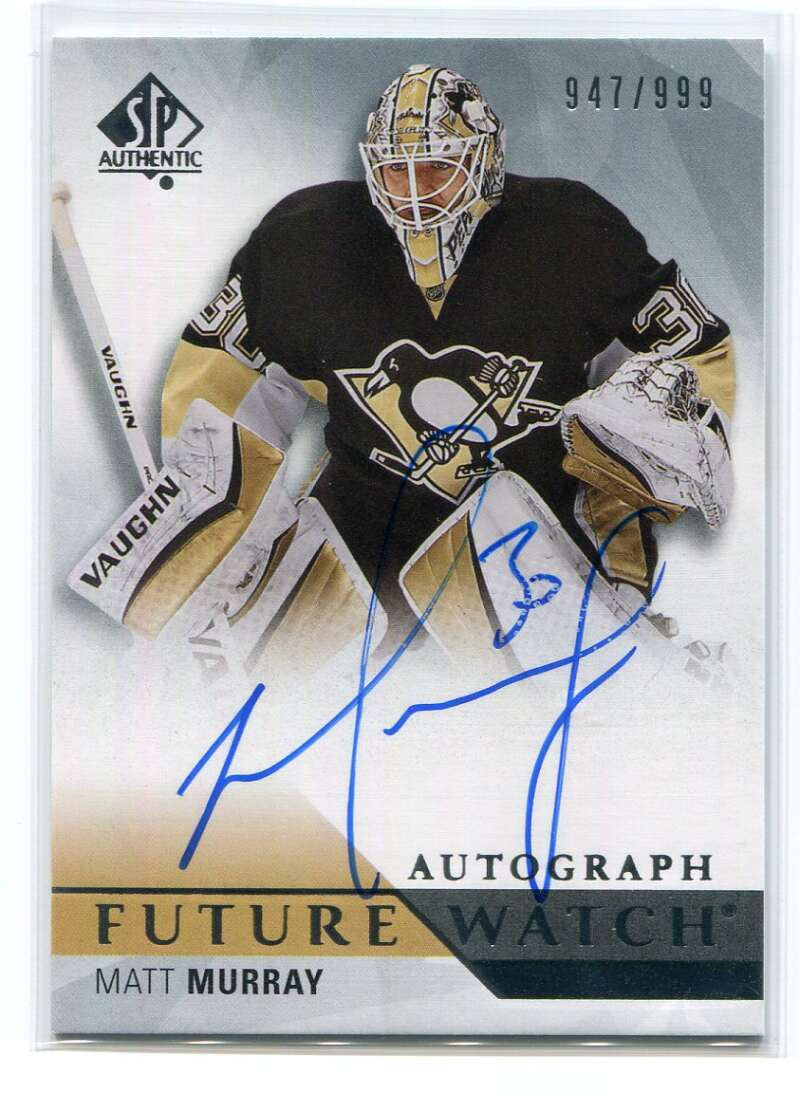 DELETE 120063 2015-16 SP Authentic 220 Matt Murray Rookie Auto 947/999 Future Watch