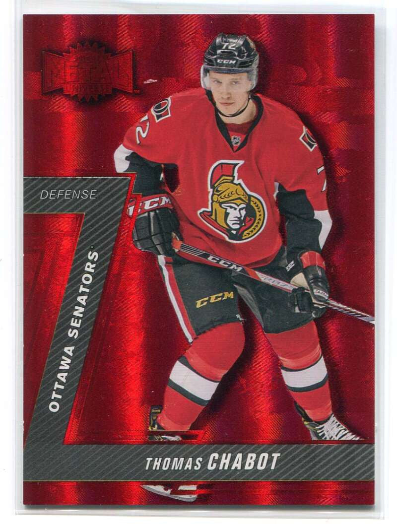 DELETE 120082 2016-17 Fleer Showcase Universe Precious Metal Gems Red Thomas Chabot RC 44/150