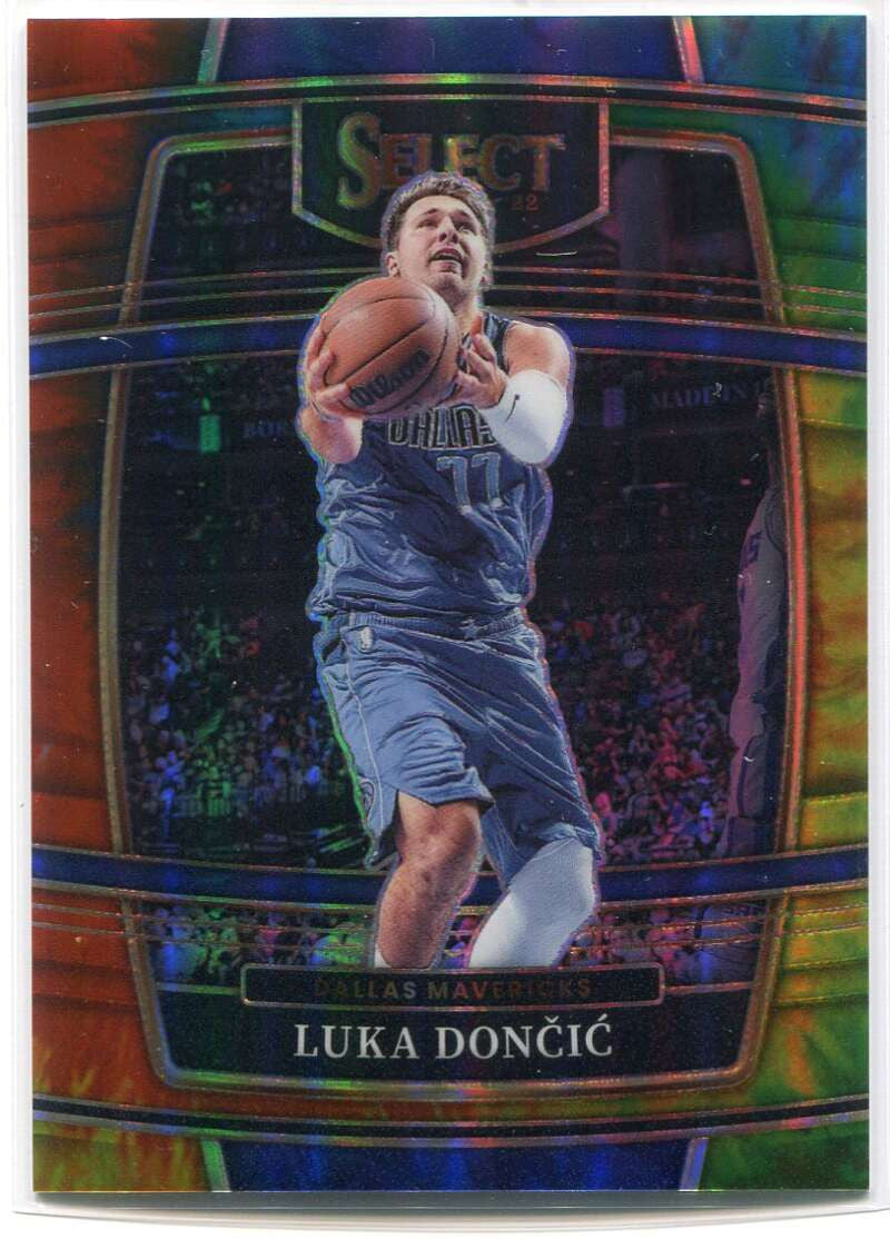 2021-22 Select Prizms Tie Dye Refractor 12 Luka Doncic 9/25 Concourse