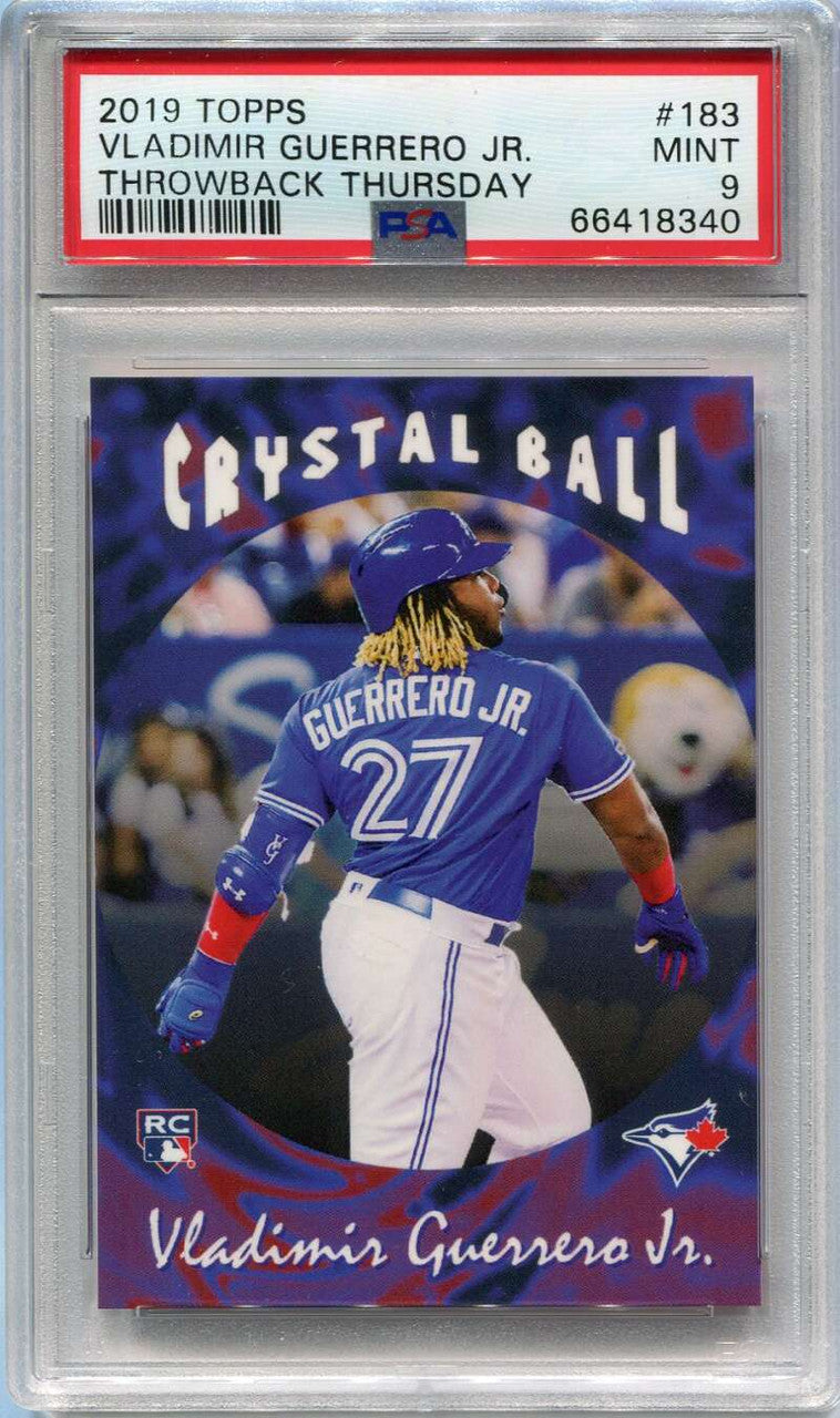 2019 Topps Throwback Thursday 183 Vladimir Guerrero 95 Crystal Ball Rookie PSA 9