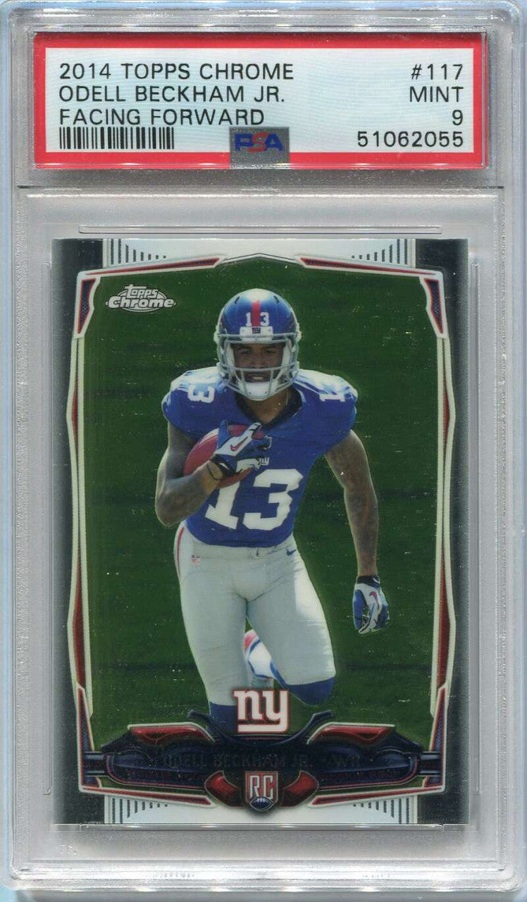 DELETE 120158 2014 Topps Chrome 117 Odell Beckham Jr. Facing Forward Rookie PSA 9 MINT