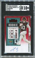 DELETE 120217 2020 Panini Contenders Red Zone 117 Laviska Shenault Jr. Rookie Auto SGC 10 10