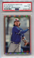 2019 Bowman Heritage Chrome Refractor 78 Bo Bichette Rookie 54/199 PSA 10 GEM MT
