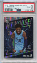DELETE 120408 2019-20 Donruss Optic My House Holo 7 Ja Morant Rookie PSA 10 GEM MT