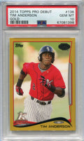 2014 Topps Pro Debut Gold 136 Tim Anderson Rookie 6/50 PSA 10 GEM MT