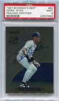 SOLD 120568 1997 Bowman's Best Autographs 82 Derek Jeter Auto PSA 9 MINT PSA/DNA Certified