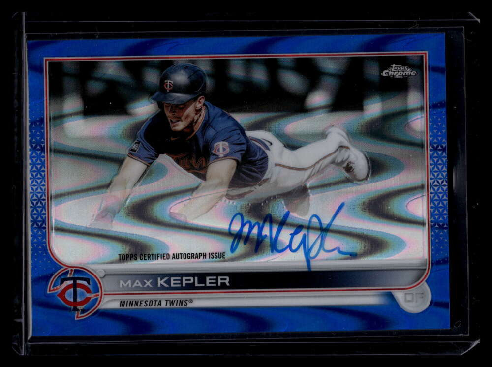 2022 Topps Chrome Blue RayWave Refractor CVAMK Max Kepler Auto 42/150