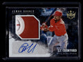 2018 Diamond Kings Jumbo Holo Gold J. P. Crawford Rookie Patch Auto 4/25
