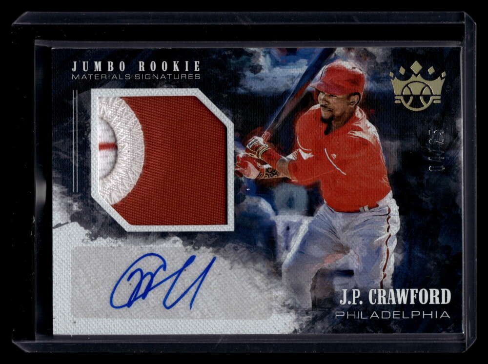 2018 Diamond Kings Jumbo Holo Gold J. P. Crawford Rookie Patch Auto 4/25