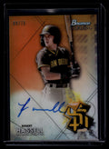 DELETE 120826 2021 Bowman Sterling Autographs Orange Refractor Robert Hassell Rookie Auto 9/75