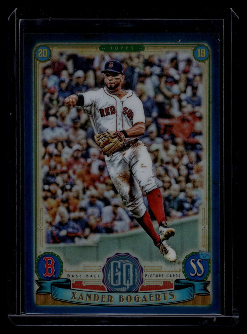 SOLD 120966 2019 Topps Gypsy Queen Chrome Toppers Indigo Refractor 23 Xander Bogaerts 23/150