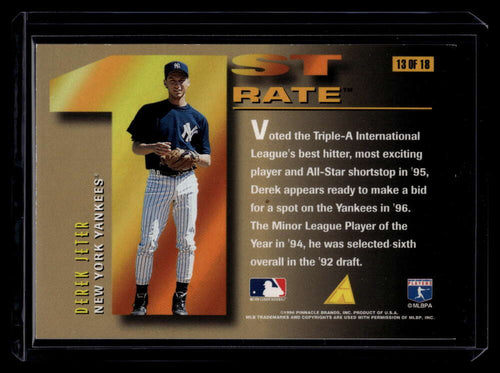 1996 Pinnacle First Rate 13 Derek Jeter