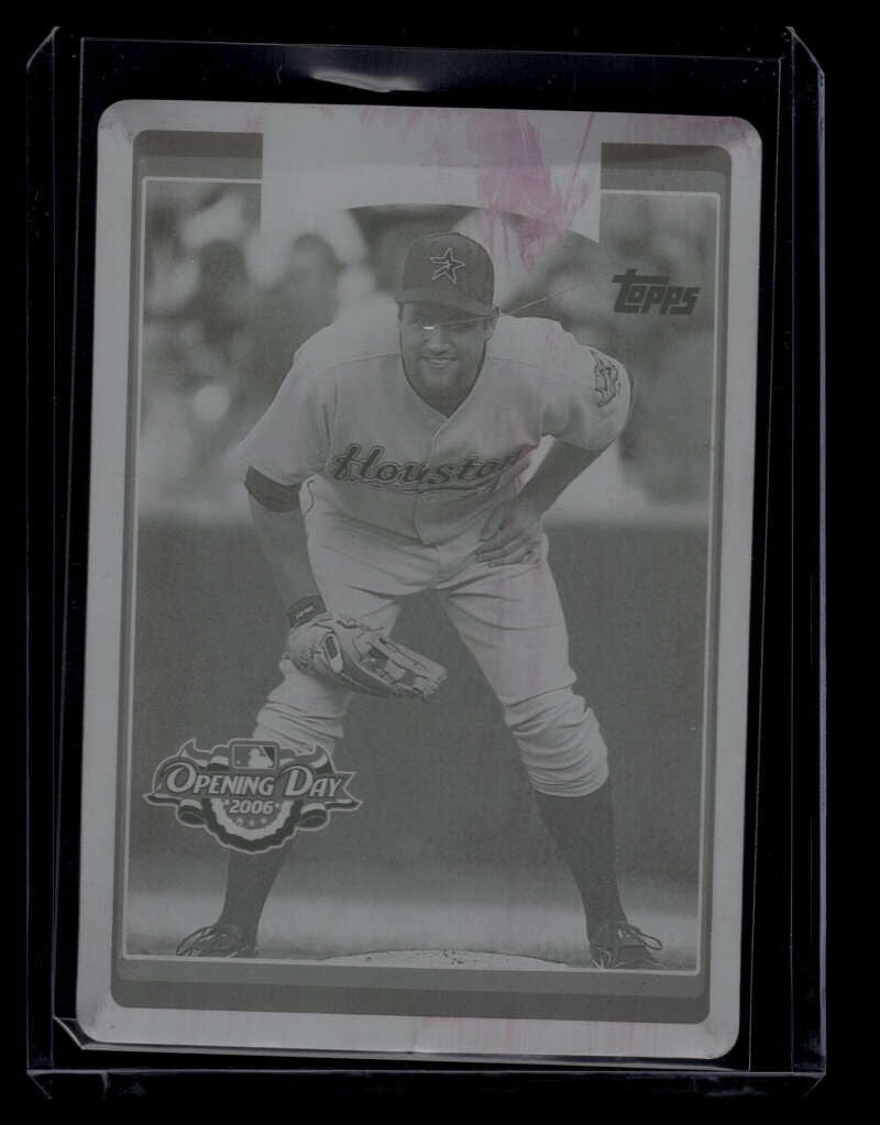 2006 Topps Opening Day Printing Plate Magenta 21 Lance Berkman 1/1