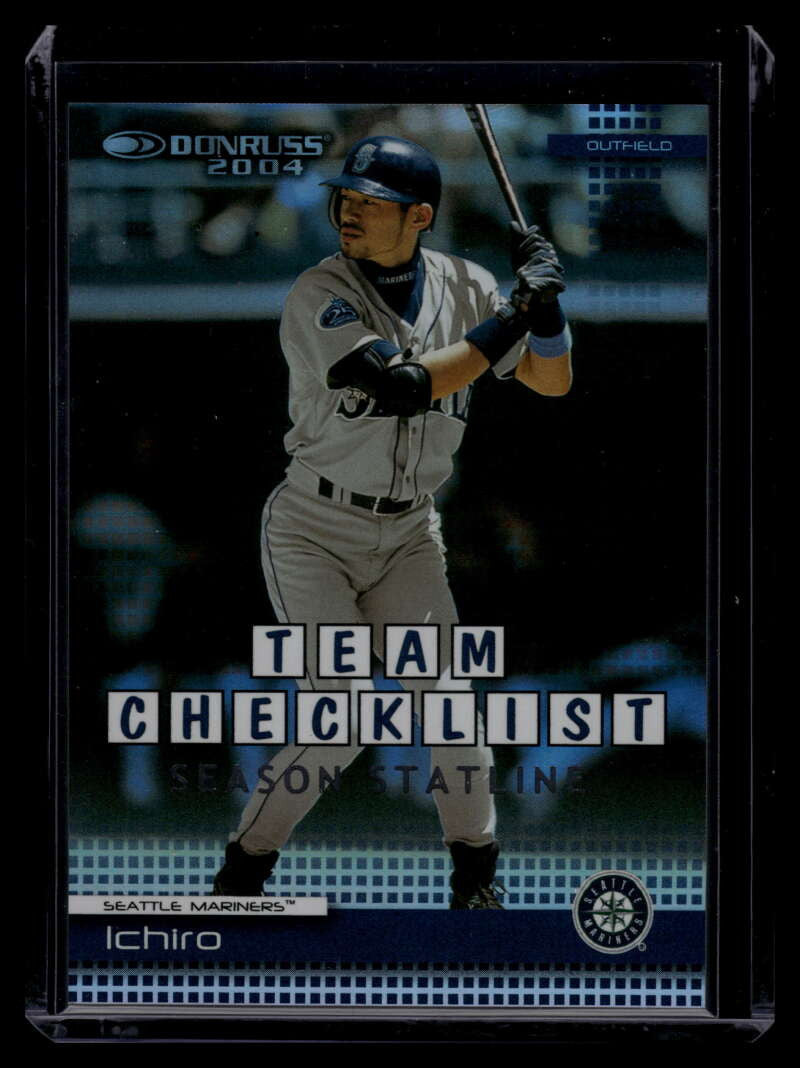 2004 Donruss Stat Line Season 381 Ichiro TC 53/93 Team Checklist