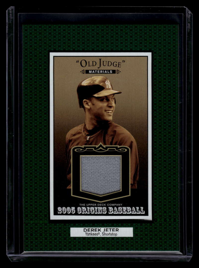 2005 Origins Old Judge Materials Jersey DJ Derek Jeter Jersey ID: 121160