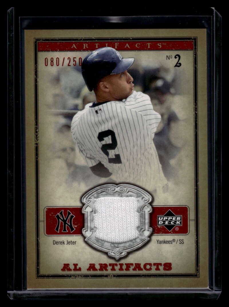 2006 Artifacts AL/NL Artifacts Red DJA Derek Jeter Jersey 80/250