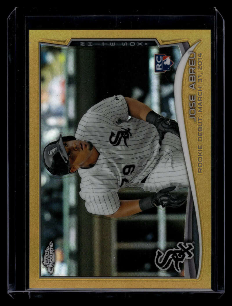 2014 Topps Chrome Update Gold Refractor mb41 Jose Abreu Rookie 90/250