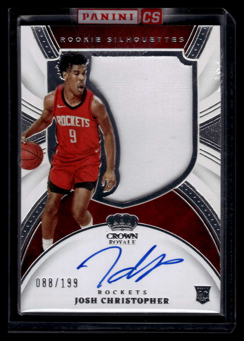 DELETE 121319 2021-22 Crown Royale 129 Josh Christopher Rookie Jersey Auto 88/199 Silhouettes