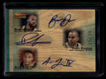 2007-08 Topps Trademark Moves Ink Law Baron Davis Tony Parker Triple Auto 35/39