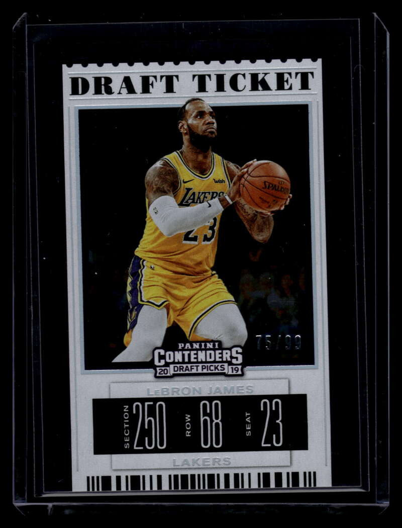 DELETE 121376 2019-20 Panini Contenders Draft Picks Draft Ticket 38 LeBron James 75/99