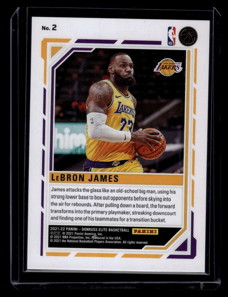 DELETE 121378 2021-22 Elite Primary Colors Blue 2 LeBron James 54/99