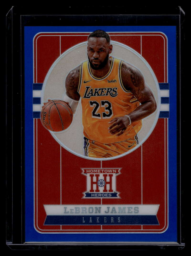 2019-20 Panini Chronicles Blue 561 LeBron James Hometown Heroes Optic 50/99