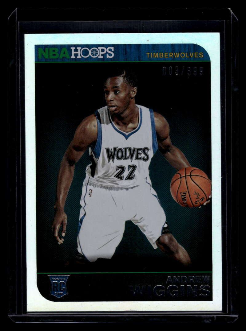 2014-15 Hoops Silver 261 Andrew Wiggins Rookie 3/399