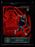 DELETE 121450 2020-21 Panini Illusions Red 151 LaMelo Ball Rookie 54/99