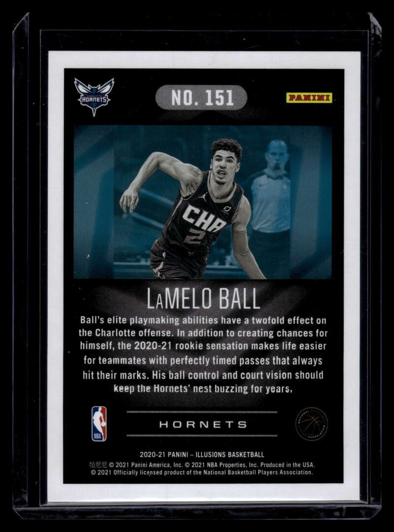 DELETE 121450 2020-21 Panini Illusions Red 151 LaMelo Ball Rookie 54/99