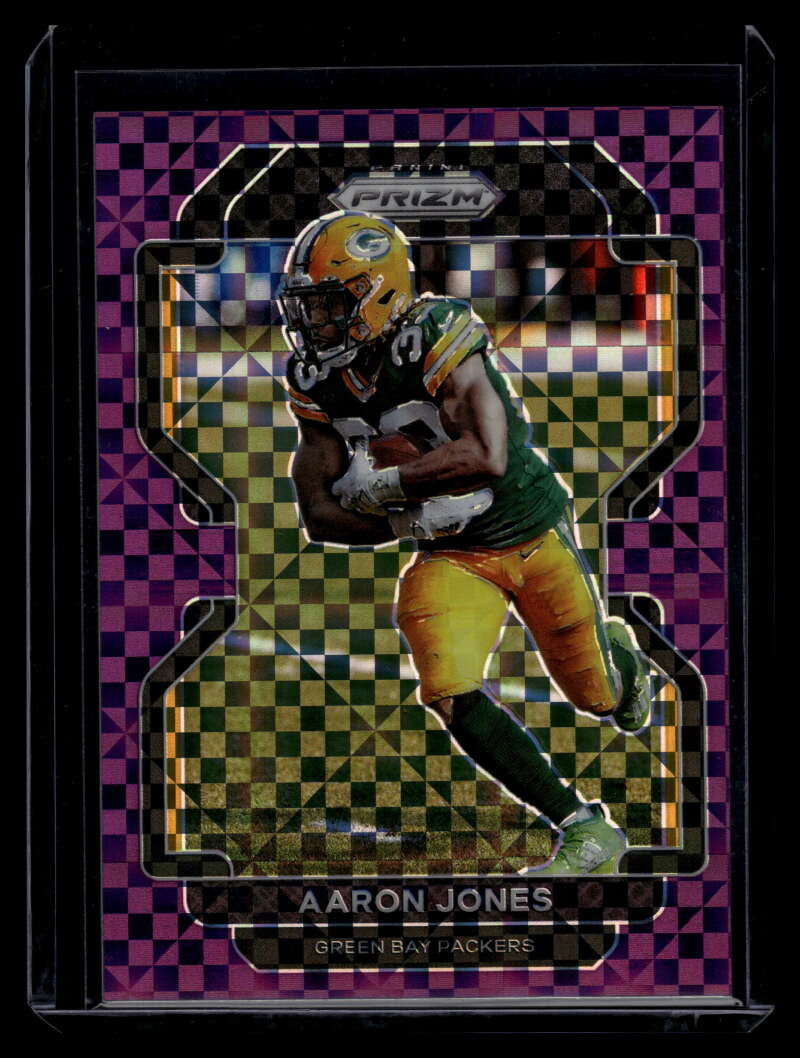 2021 Panini Prizm Prizms Purple Power Refractor 139 Aaron Jones 11/49