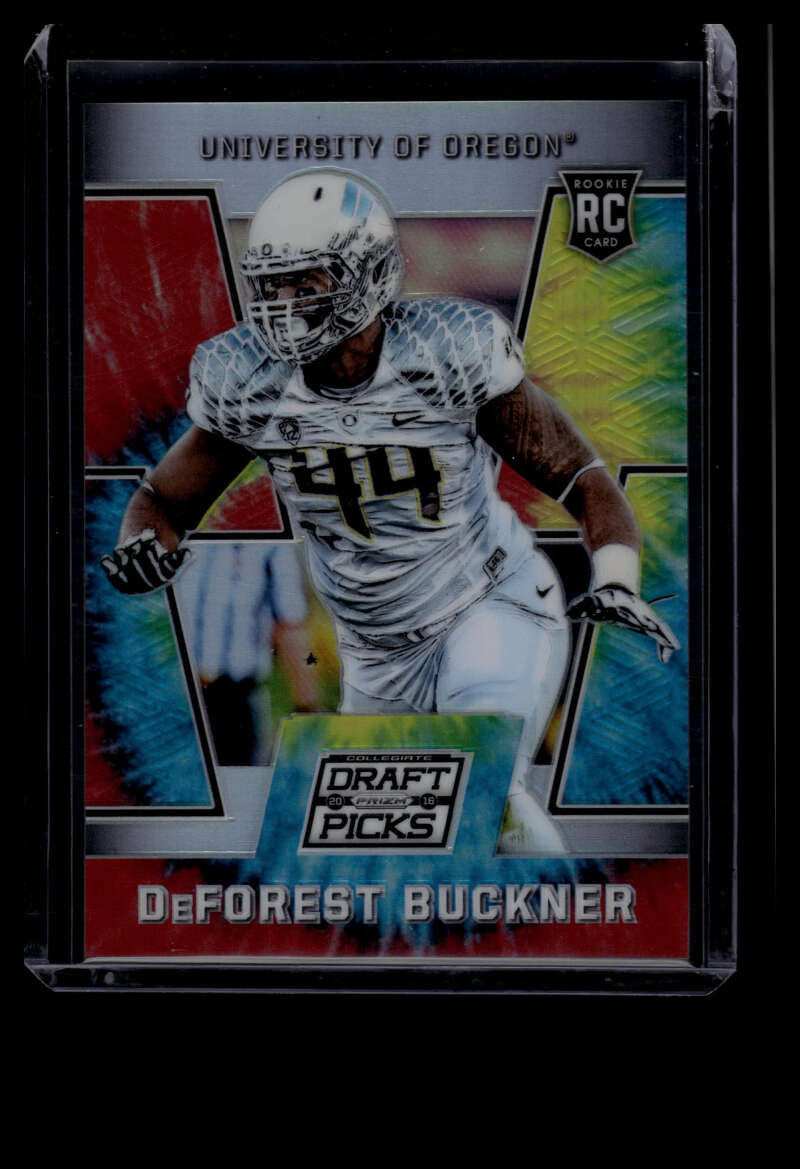 2016 Panini Prizm Draft Picks Prizms Tie Dyed 169 DeForest Buckner Rookie 38/49